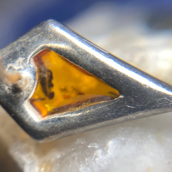 Sterling Silver Amber Earring Individual - Picture 8 of 8